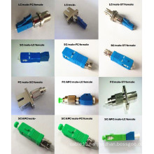 Sc/LC/FC/St Fiber Optical Male-Female Hybrid Fiber Adapter